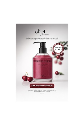 Peeling Etkili Nemlendirici Sıvı Sabun Kundal Exfoliating & Waterfull Hand Wash Crushed Cherry