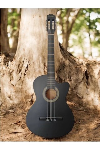 Ludorf Klasik Gitar Ry1967 Siyah Sap Ayarlı Klasik Gitar Taşıma Çantası-pena Seti-kapo Hediyeli