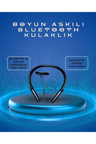Kablo Polygold Pg-100 Type-c Şarjlı Bluetooth Kulaklık Boyun Askılı, Uzun Pil Ömürlü, Mikrofonlu Diğer