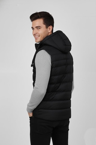 Erkek Kapüşonlu Spor Yelek 4300 Bgl-st04895 Siyah