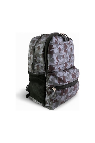 Newbag Kamuflaj Erkek Okul Sırt Çantası Yeni Sezon -gri Kamuflaj