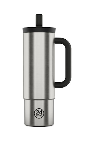 Straw Cup Brushed Steel Pipetli Paslanmaz Çelik Termos 800 Ml Çelik