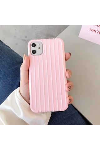 Ally Apple iPhone Uyumlu 11 6.1 İnch Trunk Lines İnce Soft Silikon Kılıf- 5775 Siyah