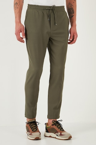 Buratti Streç Regular Fit Normal Bel Düz Paça Jogger Erkek Pantolon Cf25617953 Haki