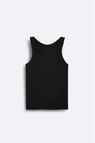 Avva Erkek Siyah Pamuklu Basic Regular Fit Atlet B009540