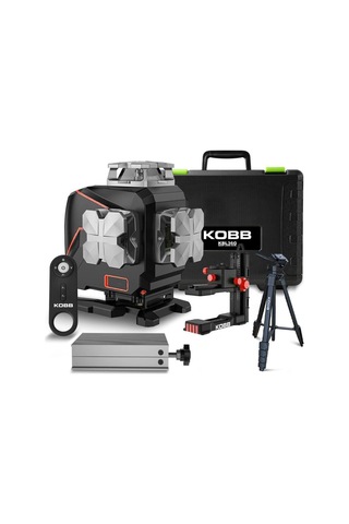Kobb Kbl36gtp Yeşil Çapraz Çizgi Lazer Distomat + Uzaktan Kumanda + Tripod + Taşıma Çantası