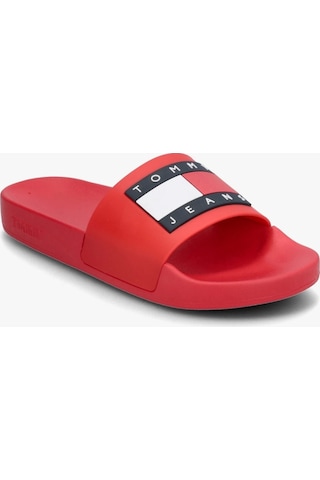 Tommy Jeans Flag Pool Slıde Kırmızı