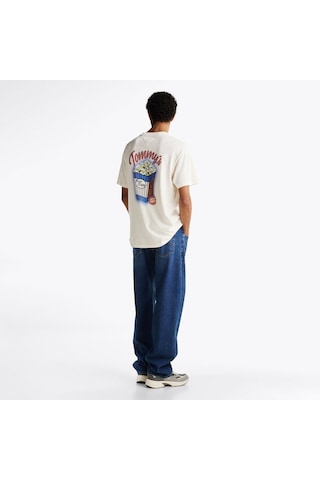 Tommy Hilfiger Tommy Hılfıger Erkek T-shırt Dm0dm20352-ybh Beyaz