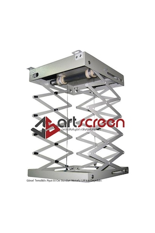Artscreen 50X50 Cm Motorlu Kumandalı Projeksiyon Lift