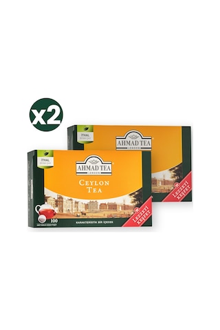 Ahmad Tea Ceylon Tea 100'lü Demlik Poşet 2'li Ekonomik Paket Toplam 200 Demlik Poşet