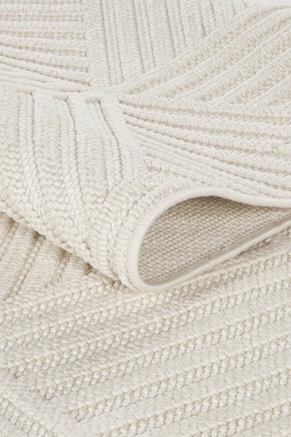 Mariesse Home Naturel Bukleli Yumuşak Dokulu Iskandinav Yolluk Dokuma Halı Oturma Odası Mutfak Halısı Koridor Doha Yolluk 607 Krem
