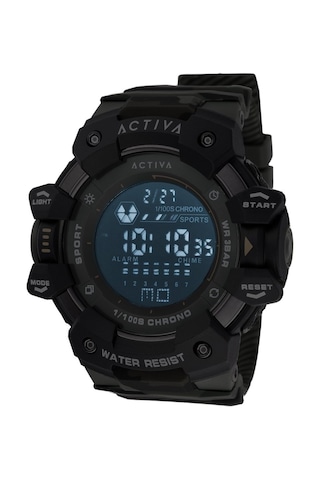 Invicta X Activa Armour Dijital Erkek Kol Saati - 50 Mm - Kamuflaj Siyah