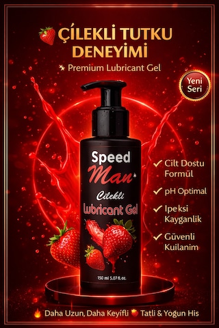 Speed Man Çilekli Kayganlaştırıcı Jel 150 ML