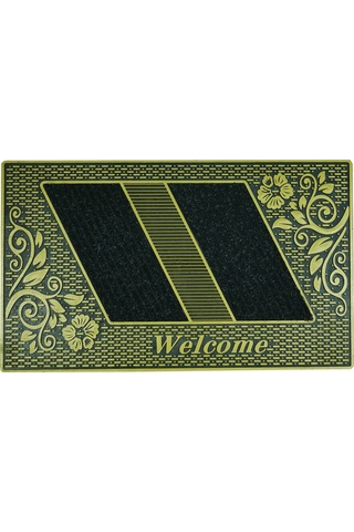 Welcome Yazılı Toz Tutma Özellikli Kauçuk Kapı Önü Paspası (507926536)