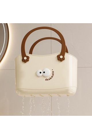 Pazly Tuvalet Temizlik Suntek Sepeti Malzemeleri Düzenleyici Duş We Bej