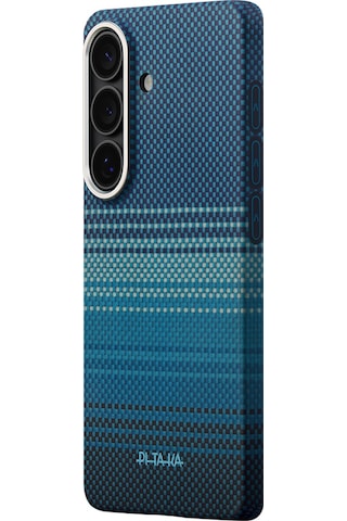 Samsung Uyumlu Galaxy S26 Plus Kılıf M-safe Aramid Fiber Pitaka Tactile Woven Sunset-moonrise Serisi Mavi Mavi