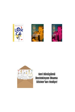 Lorca Bütün Oyunları 4 + Bernarda Alba Nın Evi Mariana Pineda + Kanlı Düğün Yerma + Okuma Sticker'ları