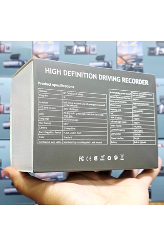 4k Ultra Hd Vehicle Blackbox Dvr Dual Lens Araç İçi Kamera - Wdr Gece Görüşlü Çift Kameralı Yol Kayıt Cihazı