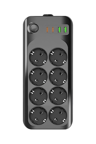Akım Termal Çocuk Korumalı 2x Usb 2x Type-c Girişli 8li Priz 5 Metre Kablo 2500w Diğer