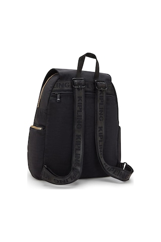 Kipling Kıplıng City Zip S Küçük Boy Sırt Çantası Siyah Glorıous Gold Siyah