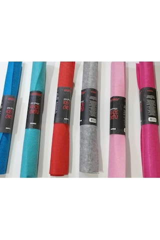 45x100 Cm Keçe Kopartma Çizgili Çok Amaçlı 6 Renk Set