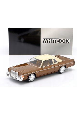 1:24 Ölçek Whitebox 1977 Dodge Royal Monaco Coupe Diecast Metal Minyatür Model Araba 15cm
