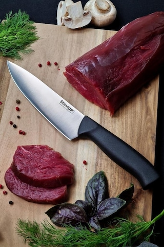 Stevig Solid Şef Bıçağı 17,5 Cm Siyah St-400.001 Siyah