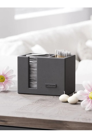 Getknow Home Beton Pamuklu Diskler İçin Kap 269943197 Siyah