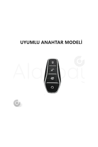 Byd Atto 3 Seal U Anahtar Parlak Tpu Anahtar Kılıfı Kırmızı- 1 Adet