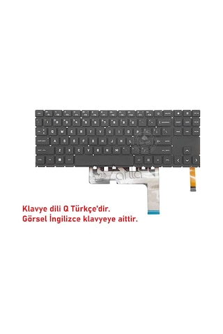 Afila Afila Hp Omen 15-en0xx, 15-ek00xx Notebook Klavyesi, Tuş Takımı Siyah Tr - Rgb Işıklı