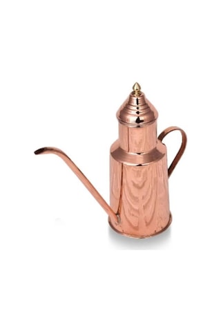 Gemlik El Yapımı Bakır Yağdanlık 500ml Kahverengi