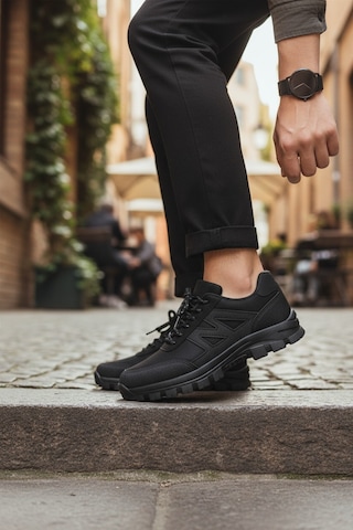 Khayt Herbert Su Ve Soğuk Dayanıklı Rahat Kaymaz Taban Erkek Kadın Kışlık Sneaker Ayakkabı Black