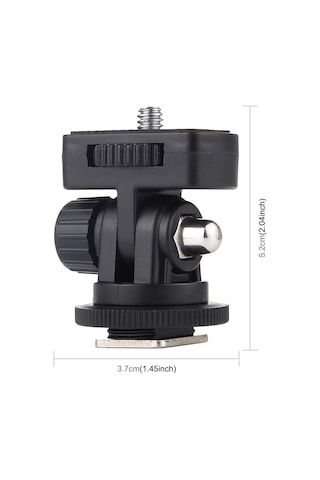 Puluz 1/4 İnç Vida Dişi Soğuk Ayakkabı Tripod Montaj Adaptörü