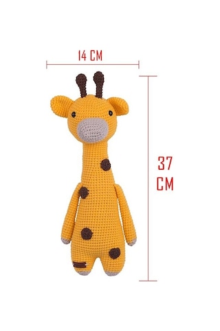 Amigurumi Organik Oyuncak-uyku Arkadaşı -örme Zürafa Bebek