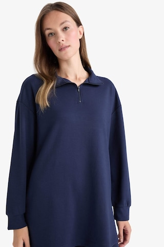 Defacto Regular Fit Fermuarlı Yaka Uzun Kollu Tunik F5771ax25aunv31 Lacivert