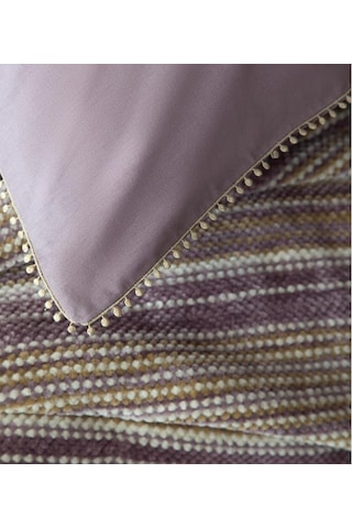 Ap Çift Kişilik Lizbon Lila Yatak Örtülü Nevresimli Set Lila