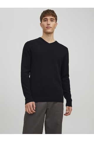 Erkek V Yaka Triko - Basic - 12137194 Black