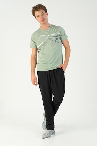 Maraton Regular Erkek Bisiklet Yaka Açık Yeşil- T-shirt Açık Yeşil-