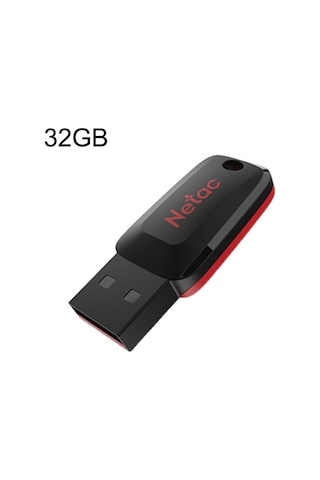 Netac U197 Ofis Dosyası Yüksek Hızlı Usb Flash Sürücü, Kapasite: 32gb Siyah