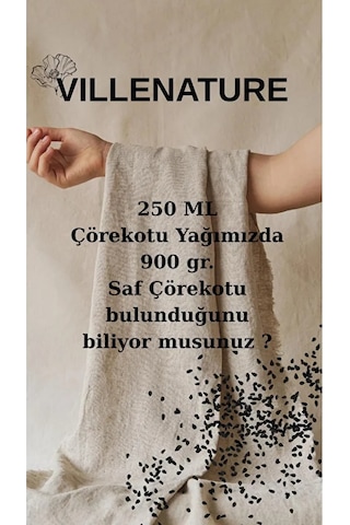 Villenature 2'li Set Soğuk Sıkım Çörekotu Yağı Black Seed Oil Nigella Sativa 250 Ml