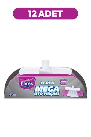 Mega Oto Fırçası Yedek Sapsız Onikili Paket