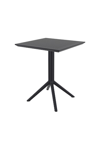Asmasa44 Siesta Sky 60 x 60 CM Katlanır Masa Siyah