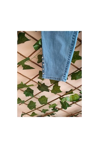 Çınar Boutique Paçası Taşlı Açık Mavi Kot Pantolon-açık Mavi - 42 Açık Mavi Açık Mavi