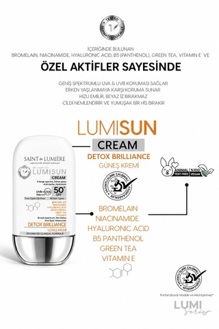 Lumısun Detox Brilliance Spf 50+, 50 Ml Güneş Kremi
