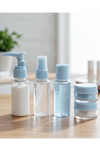 Seyahat Şişesi Seti 5'li Şeffaf Dolum 30 Ml