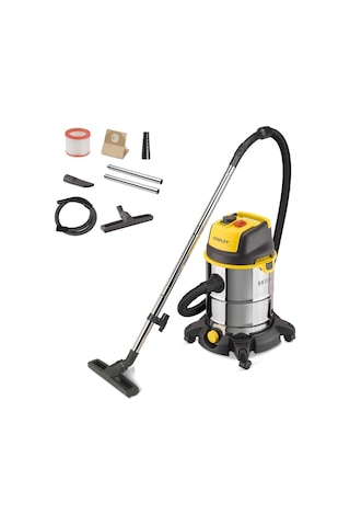 Stanley SXVC30XTDE 1600 W 30 L Islak Kuru Elektrikli Süpürge