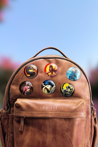 Mortal Kombat Video Oyun Çanta Süsü İğneli Buton Rozet Seti 6 Adet Altılı
