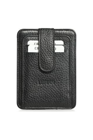 Lufian Taylor Erkek Deri Kartlık Siyah Siyah 112240010100100 Siyah