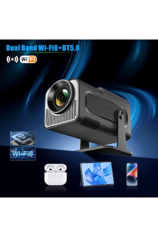 Lmoikesz Hy320 Mini Projektör Akıllı Projektör 5g Wifi Bluetooth