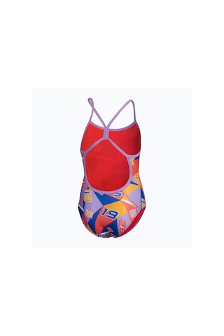 Speedo Kız Çocuk Yüzücü Mayosu Alov Dıgı Vbk 1pc Jf Red Blue 8-1284616619 Yzm Çok Renkli